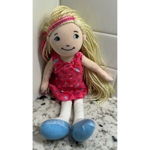 Manhattan Toy Brynn Doll Blonde Yarn Hair Pink Candy Club Plush Groovy Girls VTG